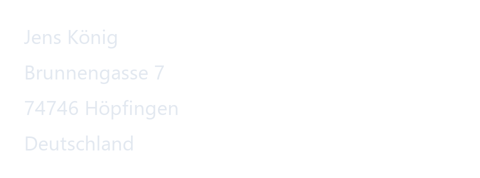 Anschrift des Anbieters gemäß § 5 DDG
